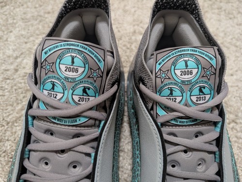Way of Wade 11 Statue Grey Turquoise Blue Li-Ning Boom (ABAU049-20) size 11 - Picture 12 of 13