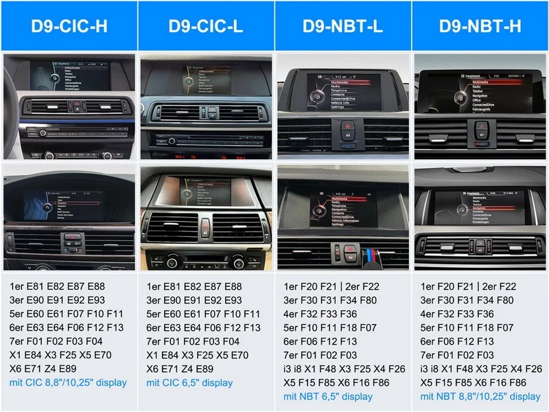 für BMW X1 E84 mit 6,5" CIC wireless  Apple Carplay DAB+ Navigation USB BT - Bild 2 von 4