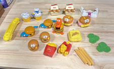 18 McDonald's Happy Meal Toys Lot 1990 Changeables Foods Dinosaurs Burgers