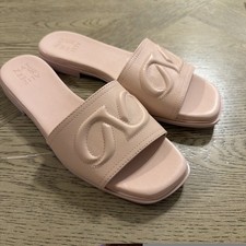 Sandalia Deslizable Naturalizer Mujer Genevieve Camafeo Rubor Cuero Rosa 9 M