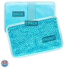 Gel Beads Ice Pack Ice Bag with Strap-1 Pack Reusable Hot & Cold Pack Compres...