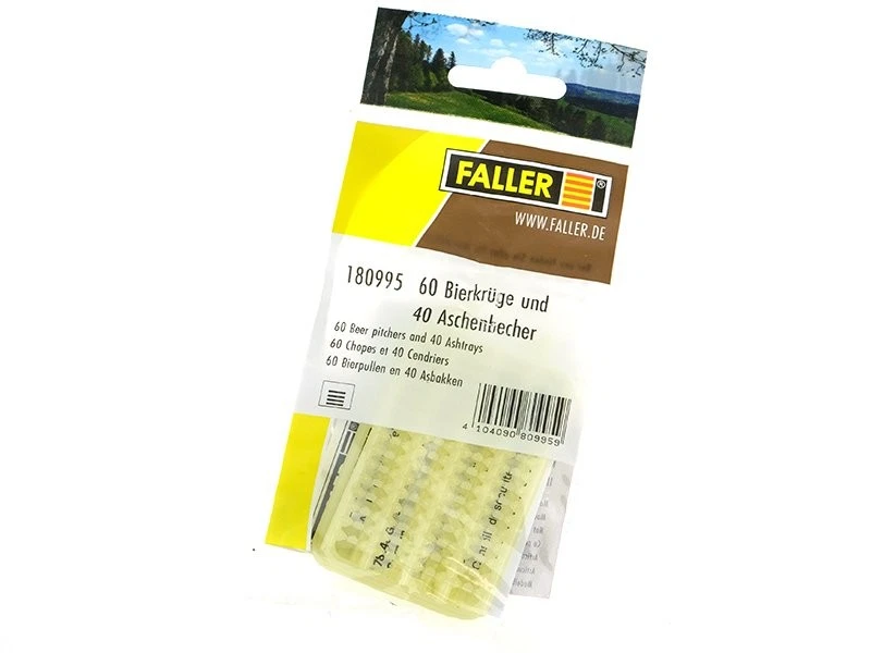 FALLER 60 chopes et 40 cendriers - HO 1/87 - Faller 180995 - Photo 2/2