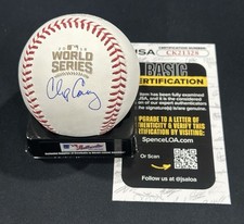 Chip Caray Signed 2016 World Series Baseball Autographed Auto Cubs JSA COA