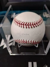 TOMMY DAVIS AUTOGRAPHED SIGNED MLB BASEBALL W MLB/TRI-STAR DUAL COA FADED AUTO