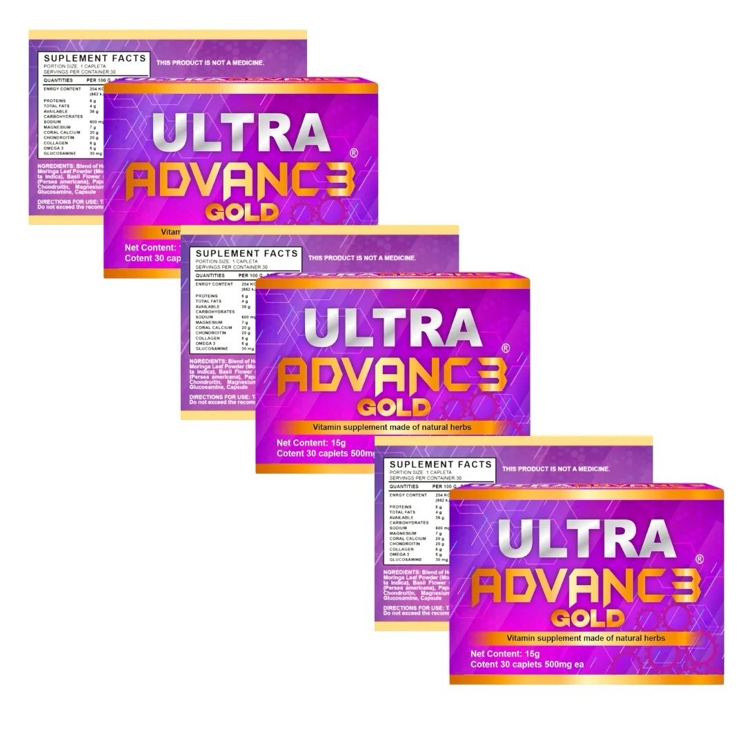 Ultra Advance Gold 3 Pack - Advanced Formula for Enhanced Results