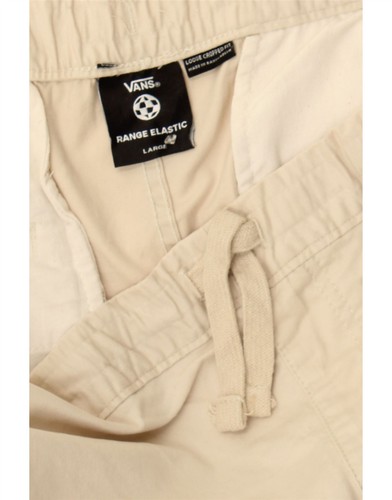 Vans Herren Loose Fit Jogginghose Cropped Hose Große W42 L26 Beige Baumwolle AH09 - Bild 3 von 3