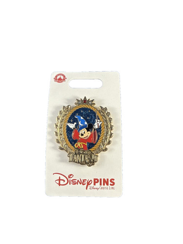 Disney Cruise Line DCL Fantasia Sorcerer Mickey Mouse Fantasy Pin Gold Trim