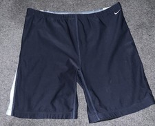 Nike Dri Fit Rozmiar Large Ciemnogranatowe/jasnoniebieskie spodenki do ćwiczeń Elastyczna talia