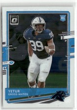 2020 Donruss Optic #113 Yetur Gross-Matos Red Stars Carolina Panthers