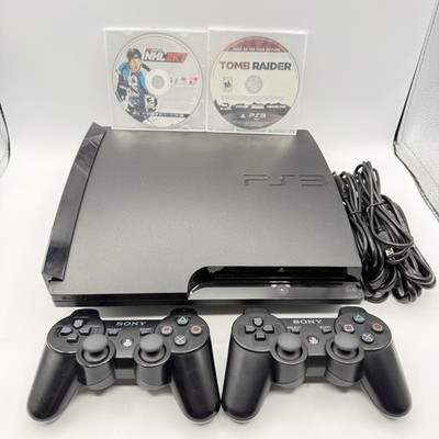 Sony PlayStation 3 PS3 Slim CECH-3001B 320GB Console Bundle Tested Tomb Raider