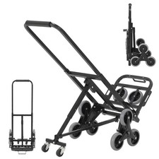 Heavy Duty Folding Stair Climbing Hand Truck Convertible Platform Cart 330 lbs