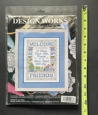 Design Works Welcome Friends Housewarming Personalized Cross Stitch Kit 9861