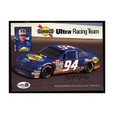 Sterling Marlin Nascar Autographed Signed Sunoco Hero Card (2)