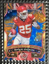 2024 Topps Resurgence Jamaal Charles BLUE & ORANGE SPARK REFRACTOR # 49 Chiefs