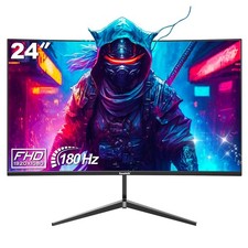 Gawfolk GF240D Gaming Monitor 165Hz/180Hz 24-inch 1080p Curved Computer PC