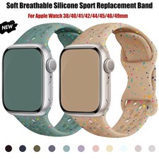 Sport Band Soft Breathable Silicone Strap For Apple Watch 11 10 9 8 7 SE/Ultra 3