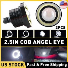 Universal 2pcs 2.5 Round Projector Led Drl Halo Angel Eyes Fog Lights Lamp Drl Universal 2pcs 2.5 Round Projector Led Drl Halo Angel Eyes Fog Lights Lamp Drl