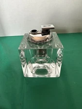 Vintage Crystal Table Lighter. It Is Untested.