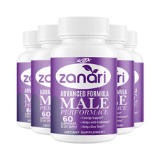 5-Pack Zanari Capsules for Men - Supports Male Health & Performance - 300 Caps
