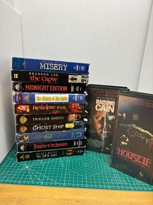 VHS Horror/Thriller Lot of 12 RARE 