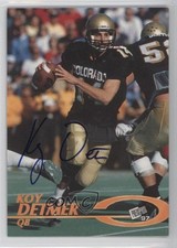 1997 Press Pass Certified Authentic Auto Koy Detmer Auto 2u3