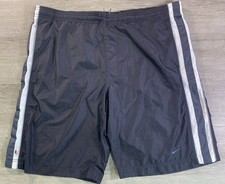 Nike Swim Shorts Vintage Y2K 00s Summer Surf Black White Grey XL Gray Tag