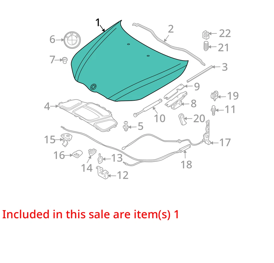 (LOCAL PICKUP ONLY) Hood Fits 06-10 BMW 550i 695402 Foto 3 de 4