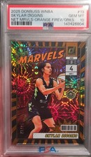 2025 Panini Donruss WNBA  Net Marvels Skylar Diggins Orange Fireworks /75 *POP 1
