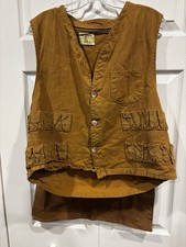 Vintage ~ The Hunter Brand Bird Hunting Vest With Detachable Bird Pouch ~ Large
