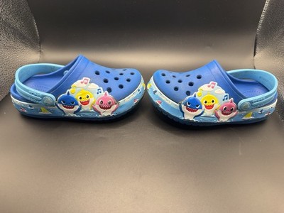 Crocs Toddler Baby Shark Classic Blue Clogs Slip On Size 9 Shoes Size C 9 207066