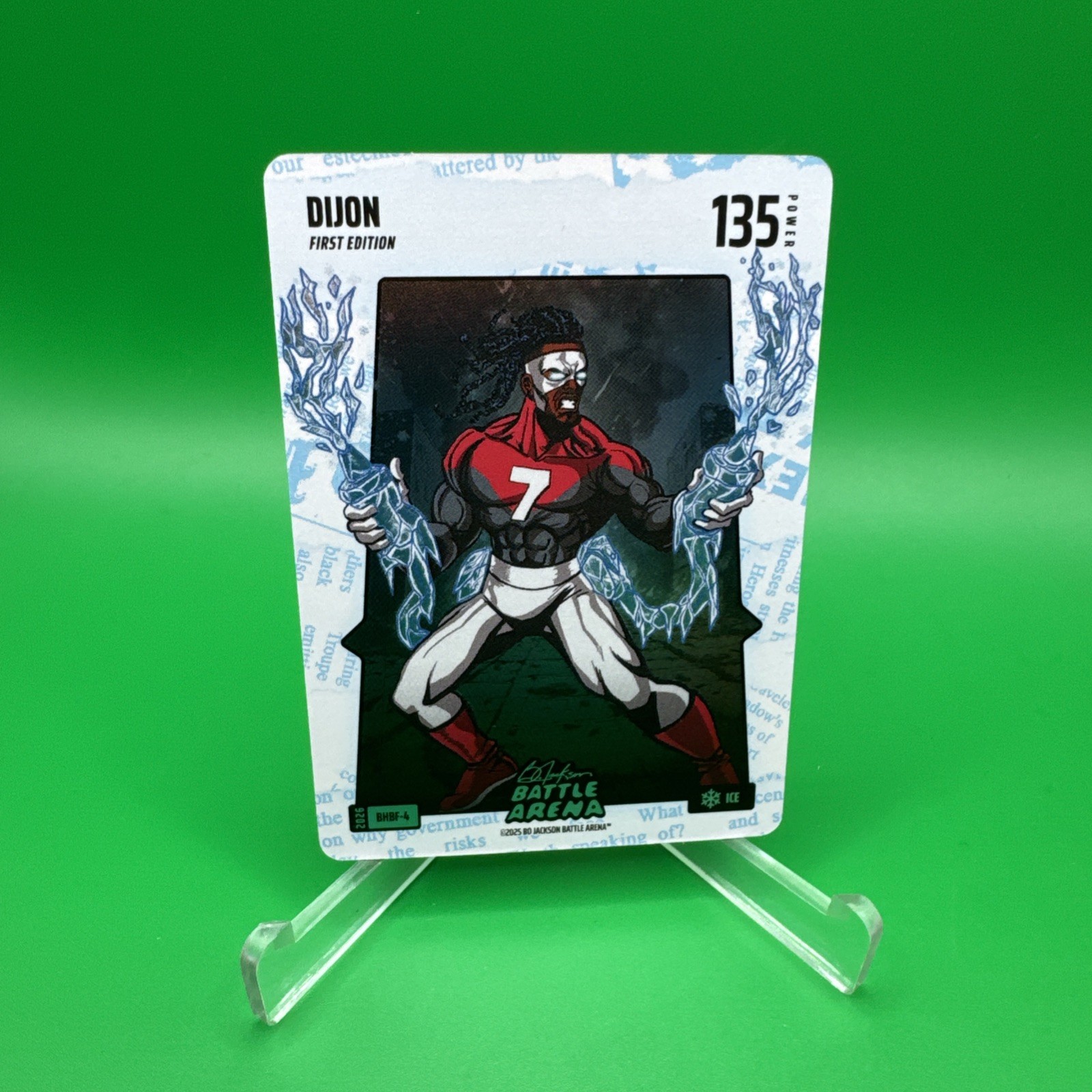 Bo Jackson Battle Arena 2026 Battlefoil Dijon Blue Ice Headlines SP Robinson