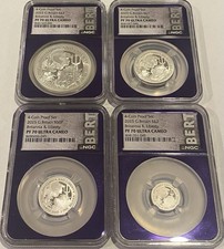 2025 G. Britain Britannia & Liberty 4 Coin Set Pf70 Ultra Cameo (bertple Core)