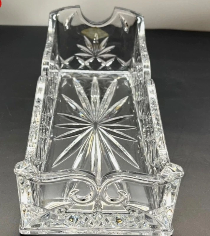 Soporte para carrito Shannon Godinger 24 % plomo cristalino corte botella de vino Foto 3 de 4