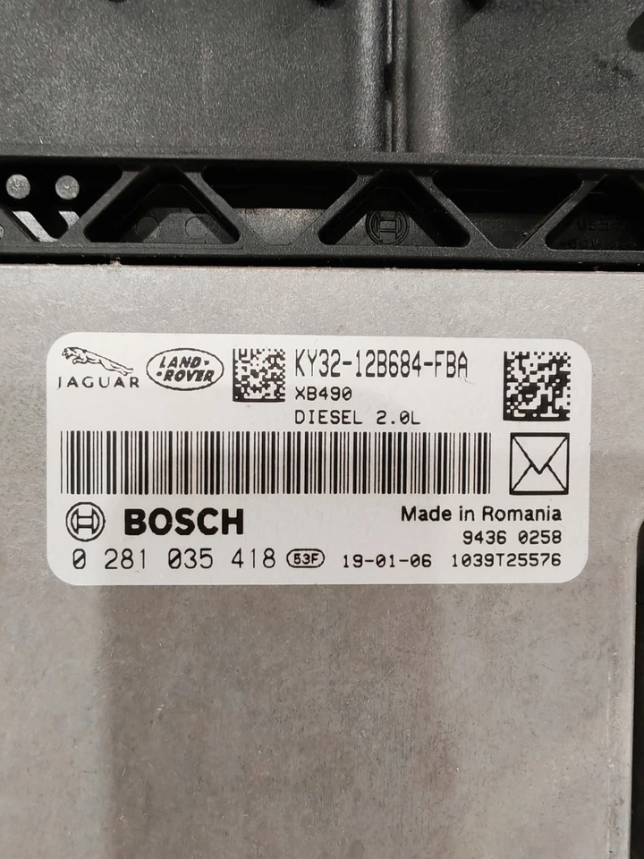 Centralina Motore ECU BOSCH JAGUAR LAND ROVER - 2.0 Diesel - KY32-12B684-FBA - Immagine 2 di 3