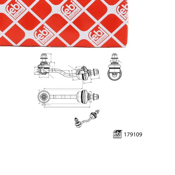 febi 179109 Koppelstange Stabilisator FüR Tesla Model X Hinterachse 102749100A-image