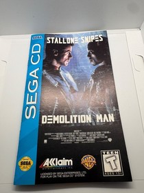 Demolition Man (Sega CD, 1995) CIB Complete  w/ Manual + Reg Card Tested Working