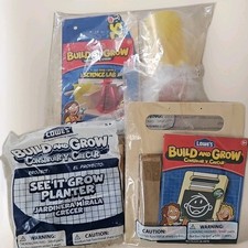 Lowe s Build Grow Kids Workshop Wood Kits STEM Lot of 3 New Sealed