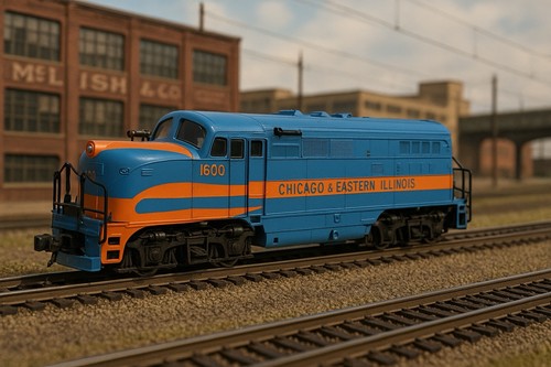 HO Scale AHM Tempo Diesellok Chicago & Eastern Illinois #1600 Siehe Video!