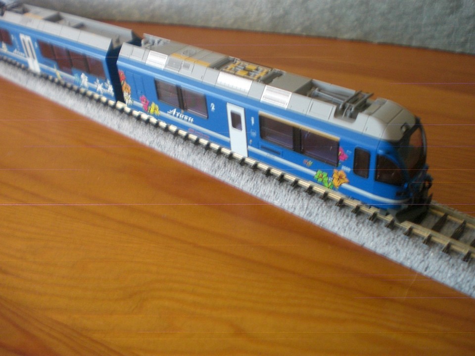 KATO/NOCH N GAUGE RhB AROSA BLUE LIVERY 3 CAR ALLEGRA EMU - NEW ...
