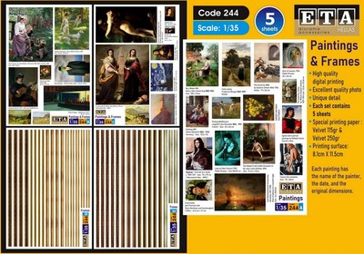 ETA Diorama 1/35 Paintings and Frames (5 sheets)