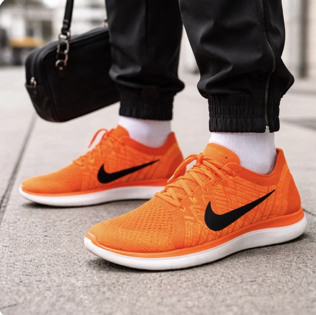 Nike Free 4.0 Flyknit Orange | eBay display picture 1