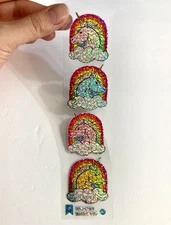 Unicorn Rainbow Glitter Magic Prismatic Holographic Prism Vintage Style Stickers