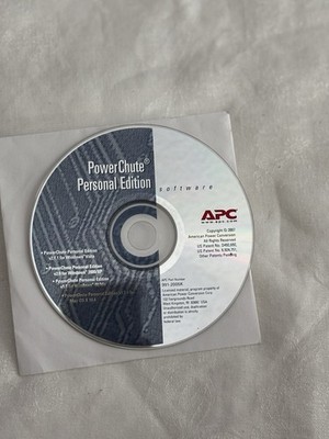 APC PowerChute Personal Edition CD v2.1.1 Windows Vista XP 98 Me Mac 991-2005K