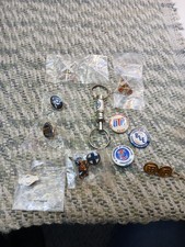 12 Pcs. One Lot Railroad Pins & Buttons Santa Fe/Illinois Central/ Brotherhood