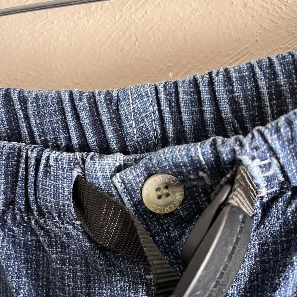 De Colección Gramicci Pantalones Cortos Para Hombre Medio Verde Algodón Cinturón Escalada Exterior Hecho en EE. UU.  Foto 4 de 4