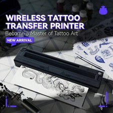 Tattoo Stencil Printer Wireless Thermal Transfer Machine A4 Inkless Bluetooth