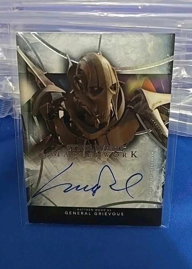 世界限定199枚 グリーバス将軍 / マシュー・ウッド 直筆 サインカード Topps Star Wars Masterwork General Grievous Trading Cards for sale