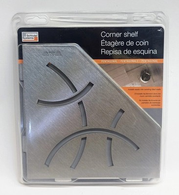 Schluter Shelf-E SES2D6EB Pentagon Corner Curve Brushed Stainless Steel New