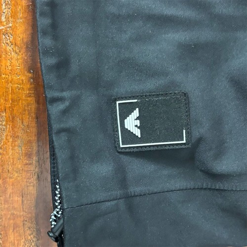 Emporio Armani Men's Black Bomber Jacket Mid-Length Casual Fall - Picture 4 of 9
