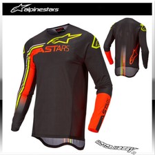 MAGLIA CROSS ENDURO ALPINESTARS SUPERTECH BLAZE BLACK ORANGE FLUO